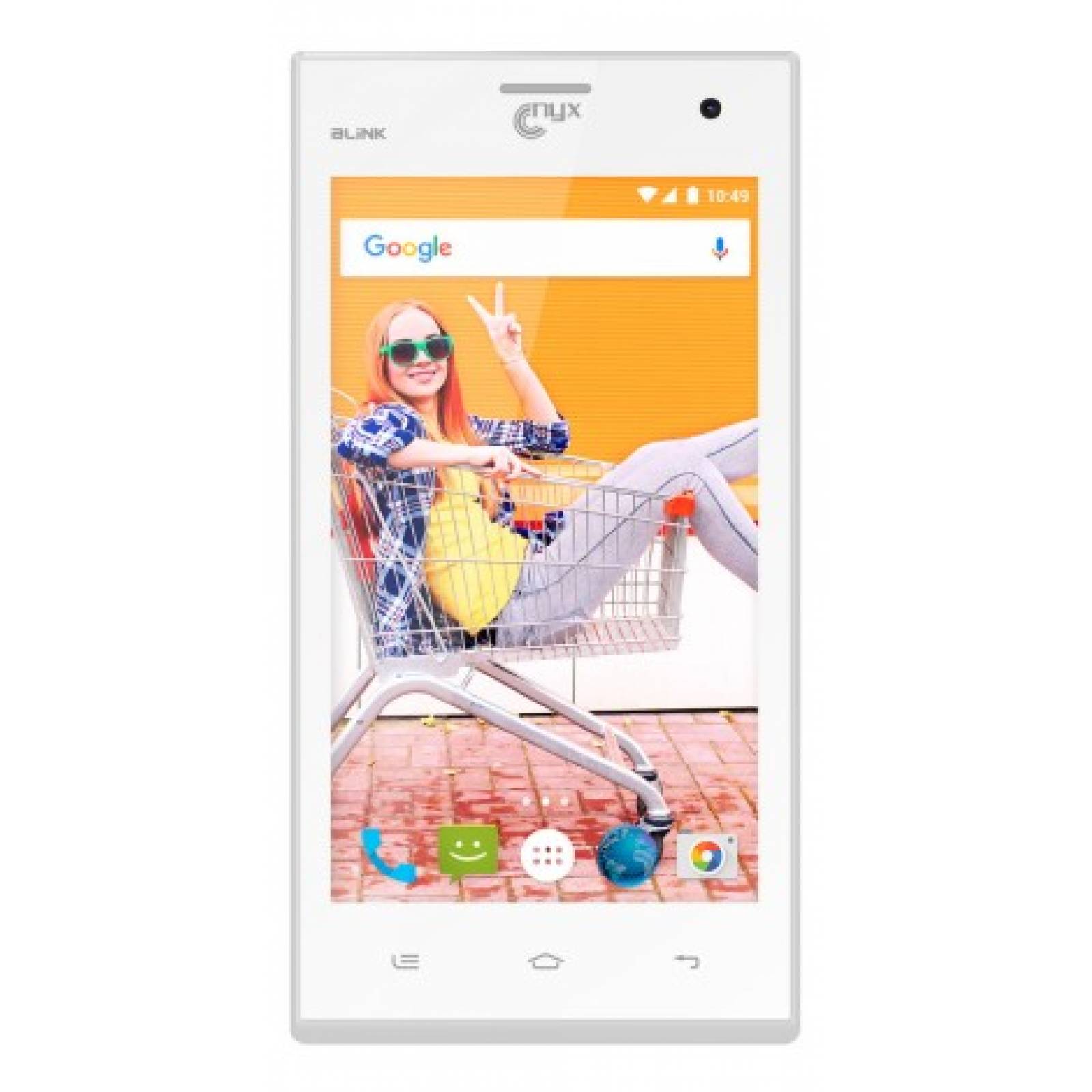 Celular NYX MOBILE LTE BLINK DORADO/BLANCO Telcel