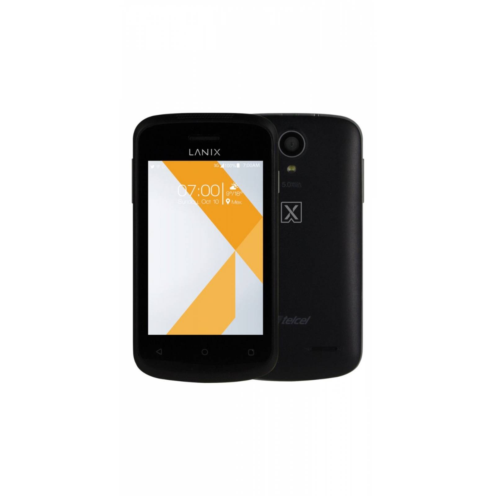 Celular LANIX 3-G X120 ILIUM Color NEGRO / GRIS Telcel