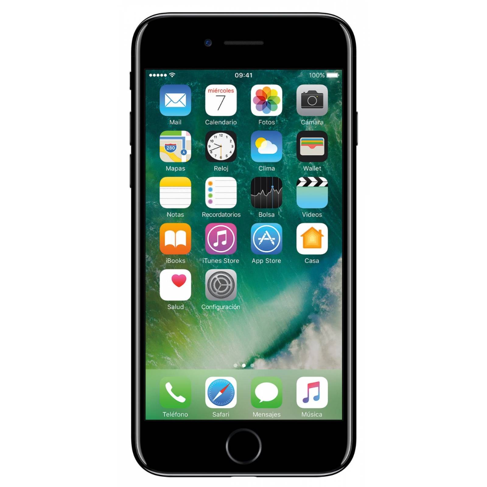 Celular APPLE IPHONE 7 Color JET BLACK (NEGRO BRILLANTE) 128GB Telcel