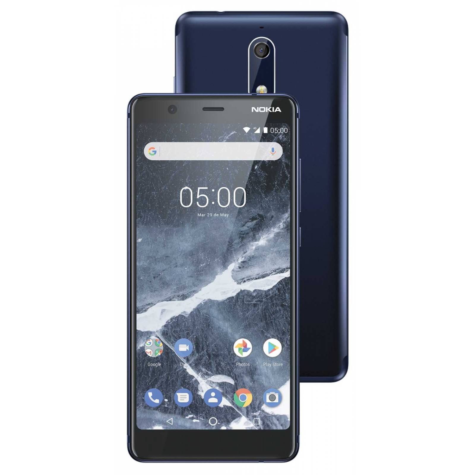 Celular NOKIA LTE TA-1081 5.1 Color AZUL Telcel, mas bocina inalambrica MD-12 color verde de regalo