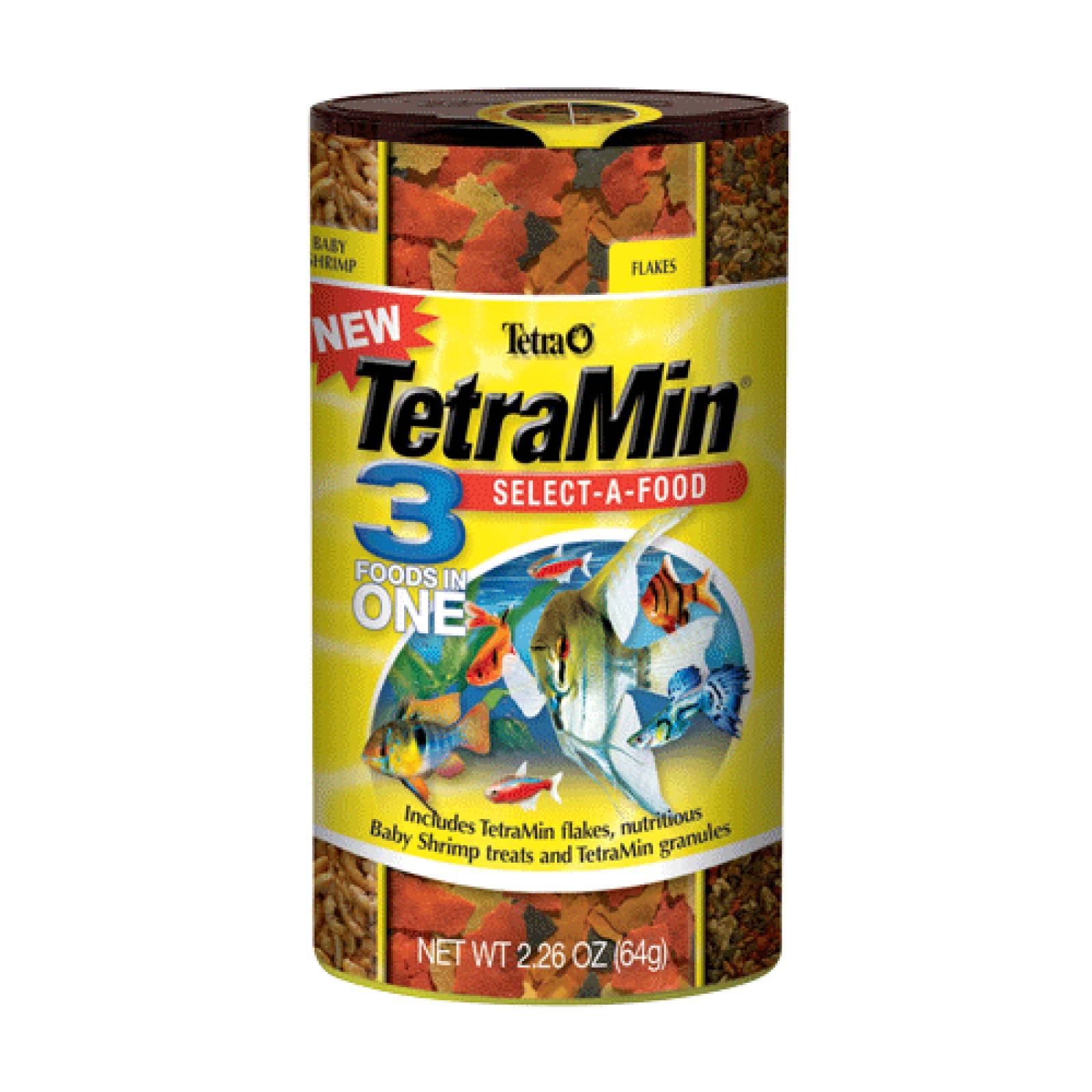 Alimento 3en1 Peces TETRAMIN SELECT A FOOD 68gr Tetra