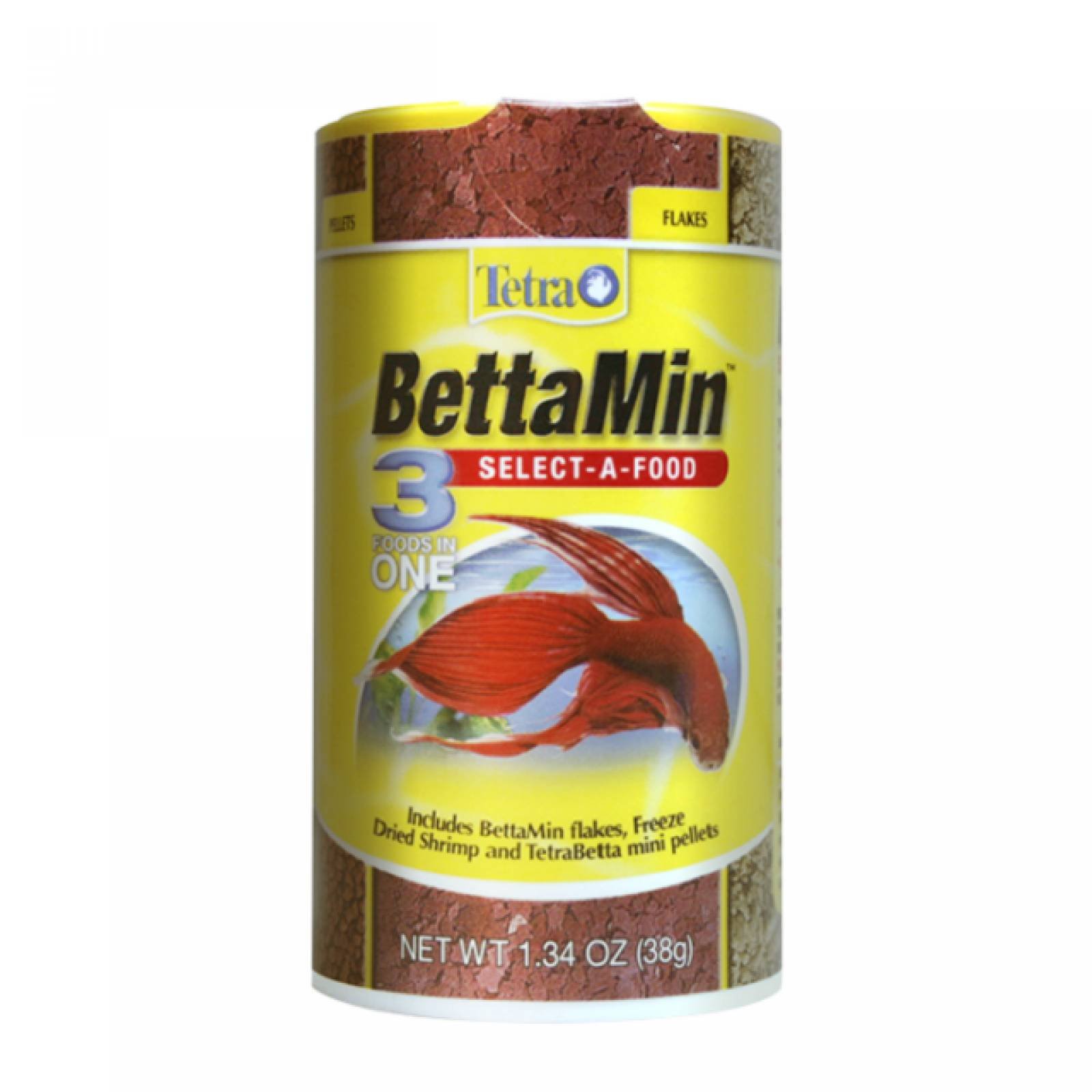 Alimento 3en1 Pez Betta BETTAMIN SELECT-A-FOOD 38gr Tetra