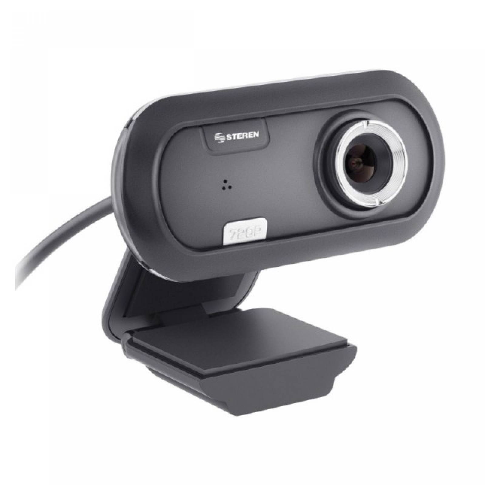 Webcam HD USB Micrófono Integrado Base Multiposición Steren