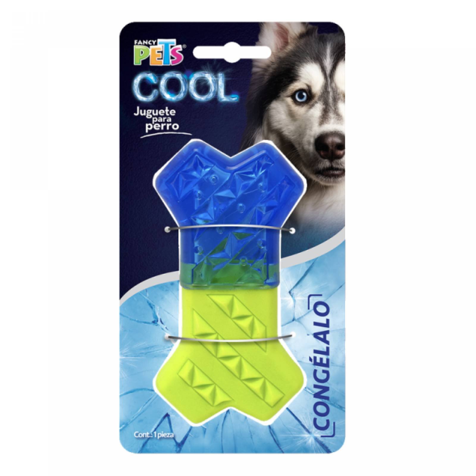 Juguete Perro Hueso Congelante Refrescante Morder Fancy Pets