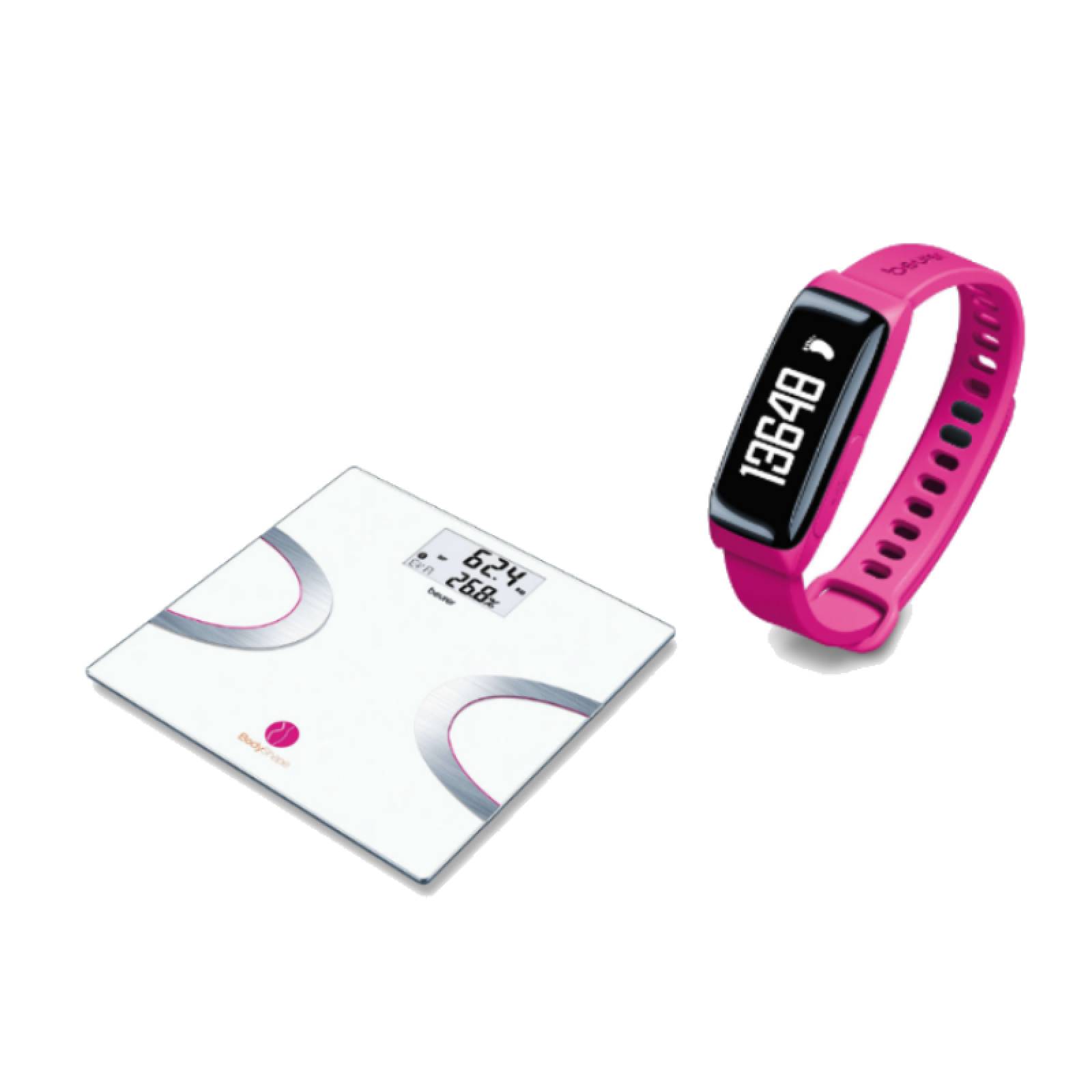 Bascula Diagnostica Sensor Actividad Rosa Bluetooth Beurer.