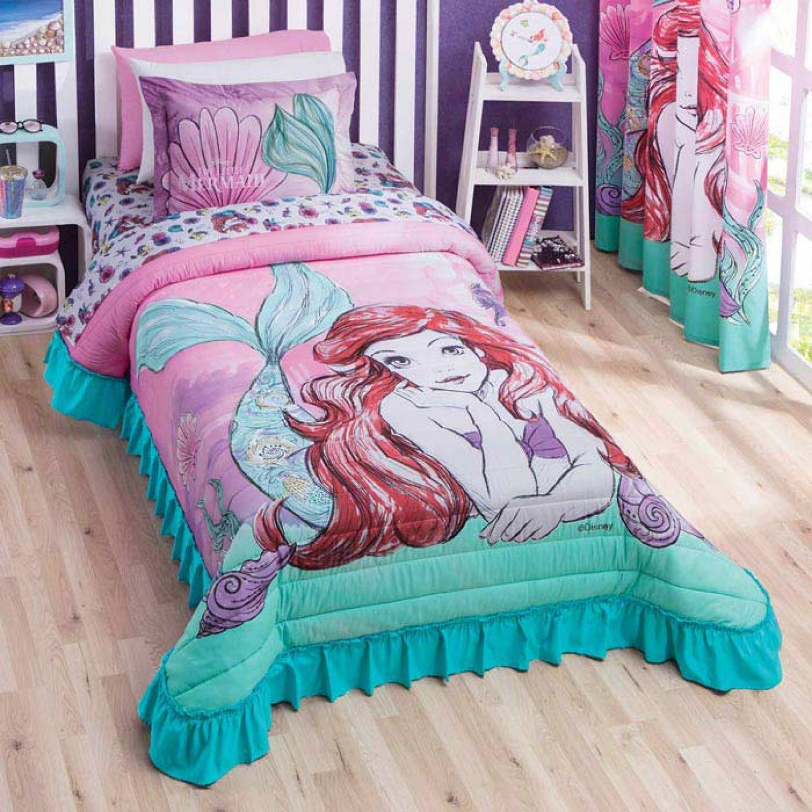 Colcha Funda Ariel Cama Matrimonial Microfibra Rosa Concord