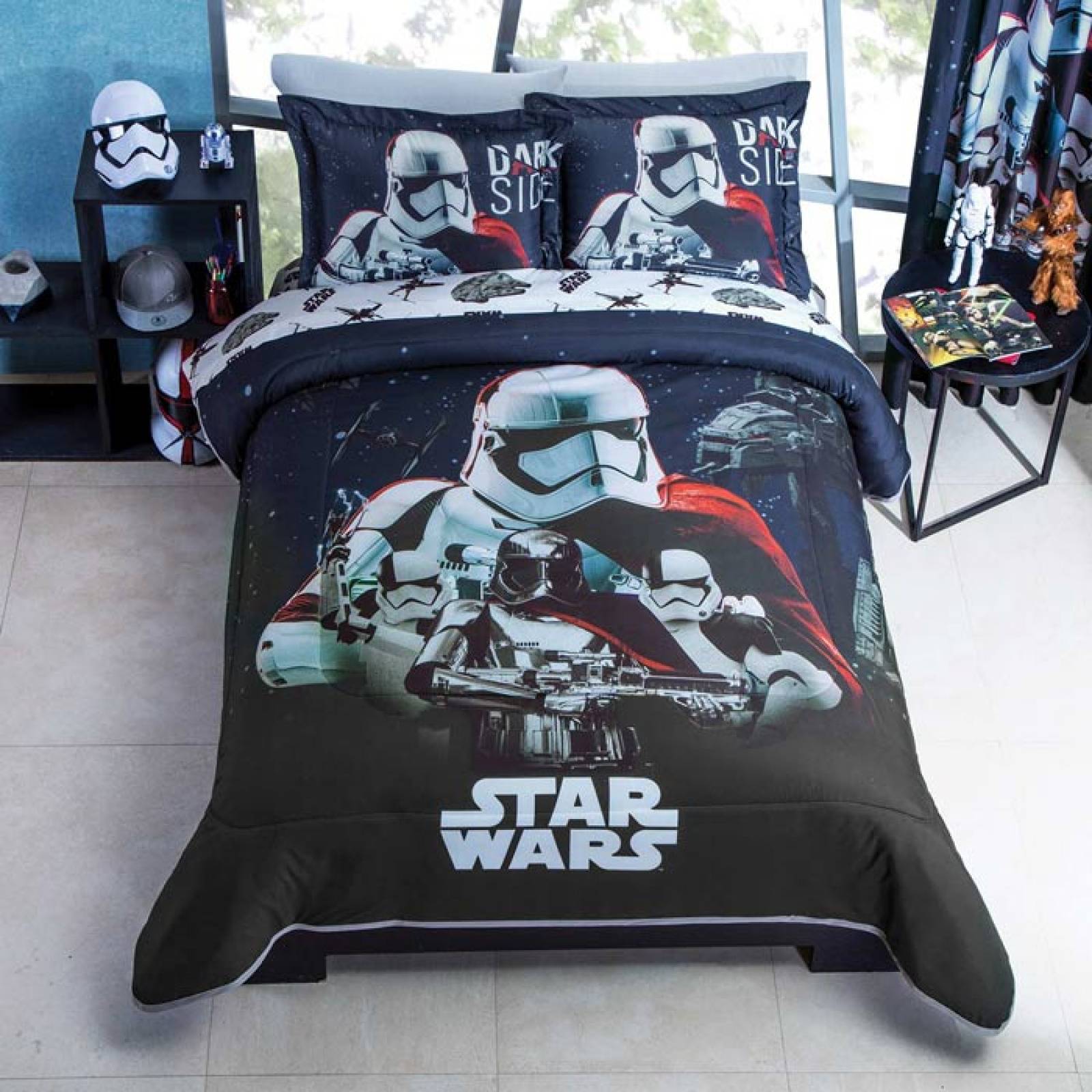Edredon Doble Vista Star Wars Matrimonial Microfibra Concord