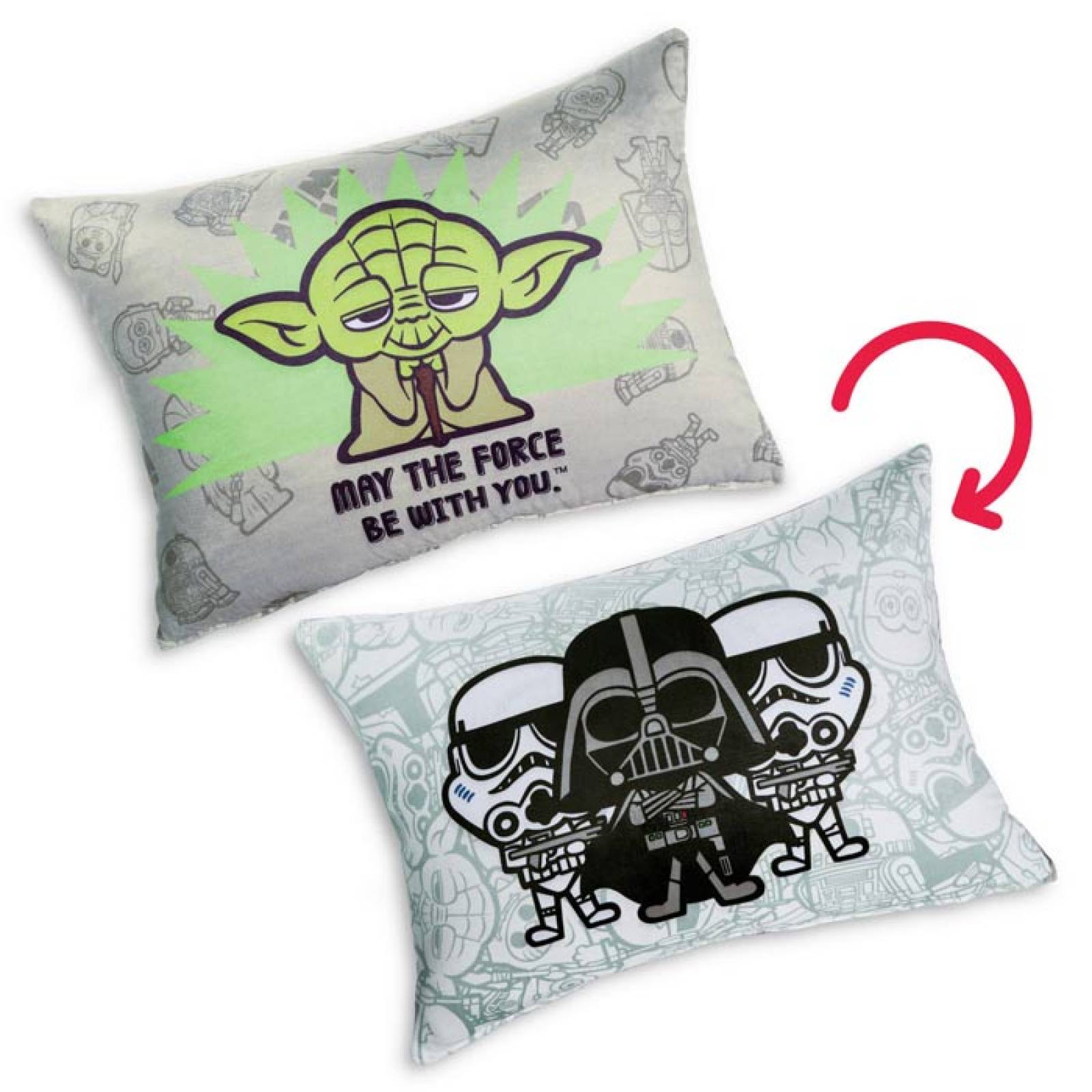 Almohada Star Wars Estandar Cama Poliester Gris Concord