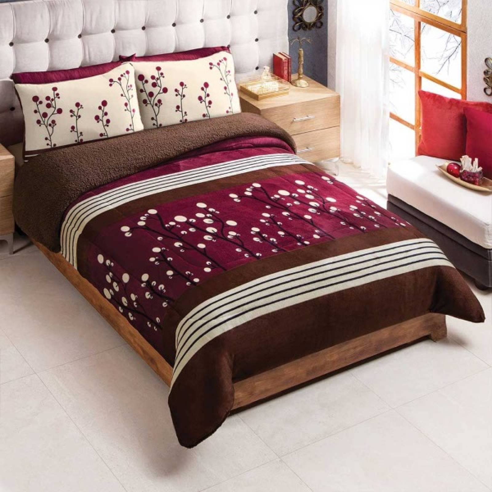 Cobertor Borrega Provenza King Size Poliester Cafe Concord