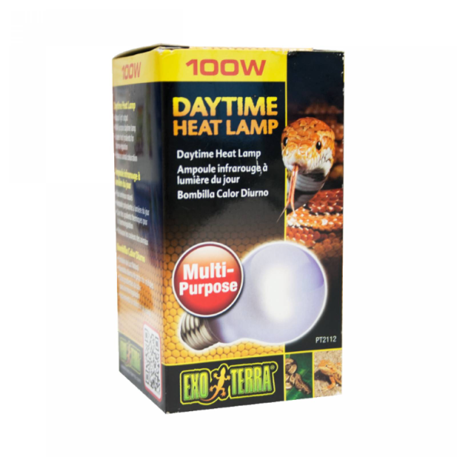 FOCO DE TERMOREGULACION TERRARIO SUN GLO 100W UVA EXO TERRA
