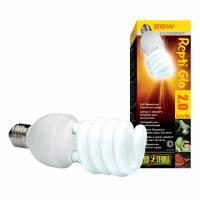 Foco Luz Uvb Anfibios Reptiles Repti Glo 2.0 26W Exo Terra