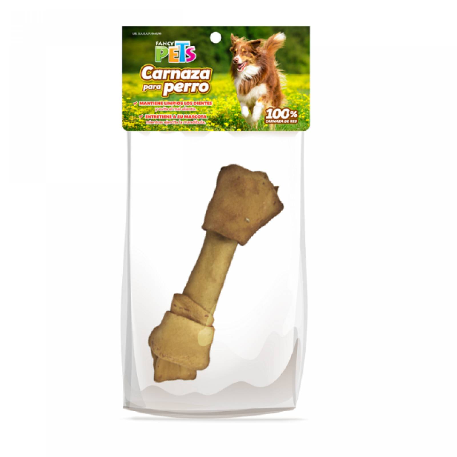 Hueso Carnaza Sabor Cacahuate Perro Mediano Fancy Pets 7-8