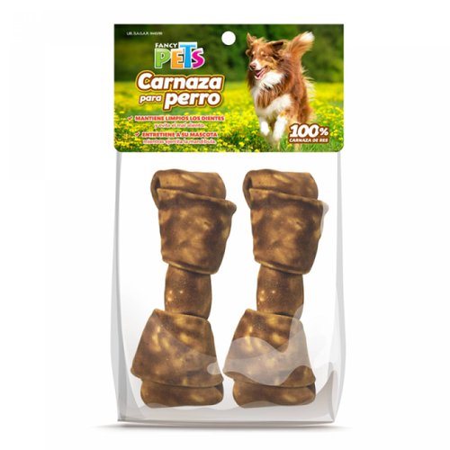 Hueso Carnaza Res Sabor Carne Perro Chico 5-6 2Pz Fancy Pets