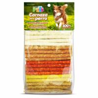 Palitos Carnaza Res Varios Sabores 100Pzas Perro Fancy Pets