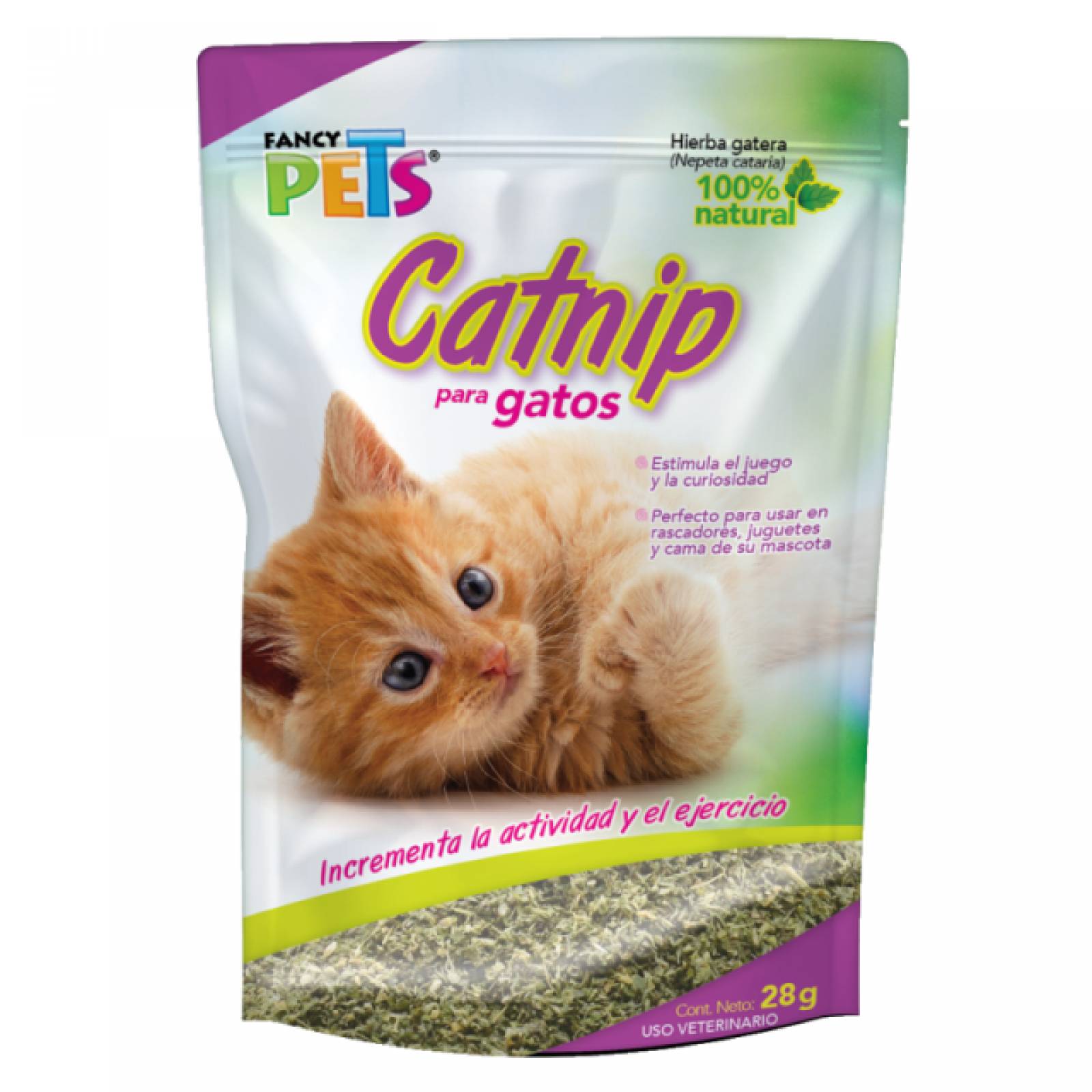 Catnip Estimulador Juego Curiosidad Gato 28Grs Fancy Pets