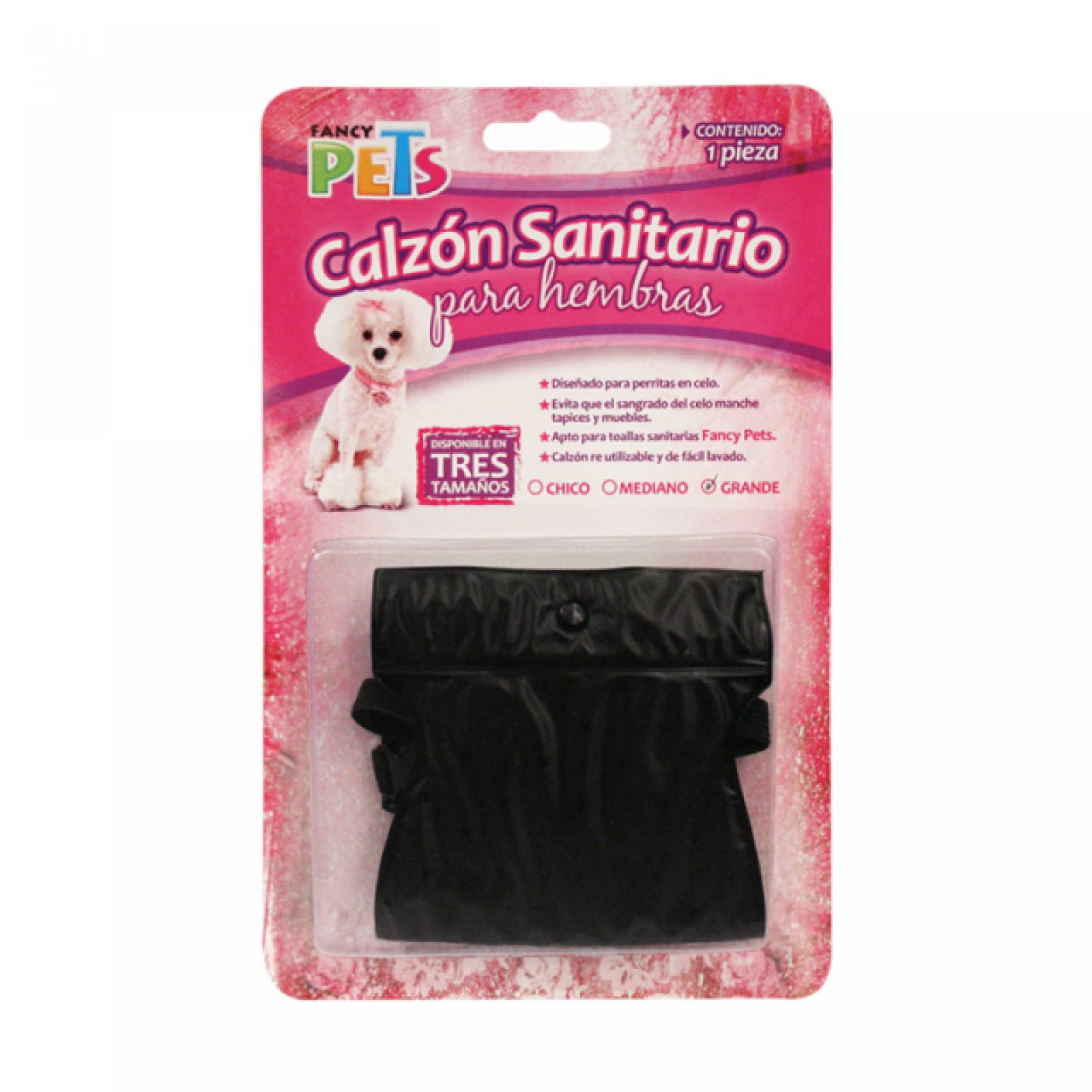 Calzón P/ Toalla Sanitaria Perro Grande Celo Fancy Pets.