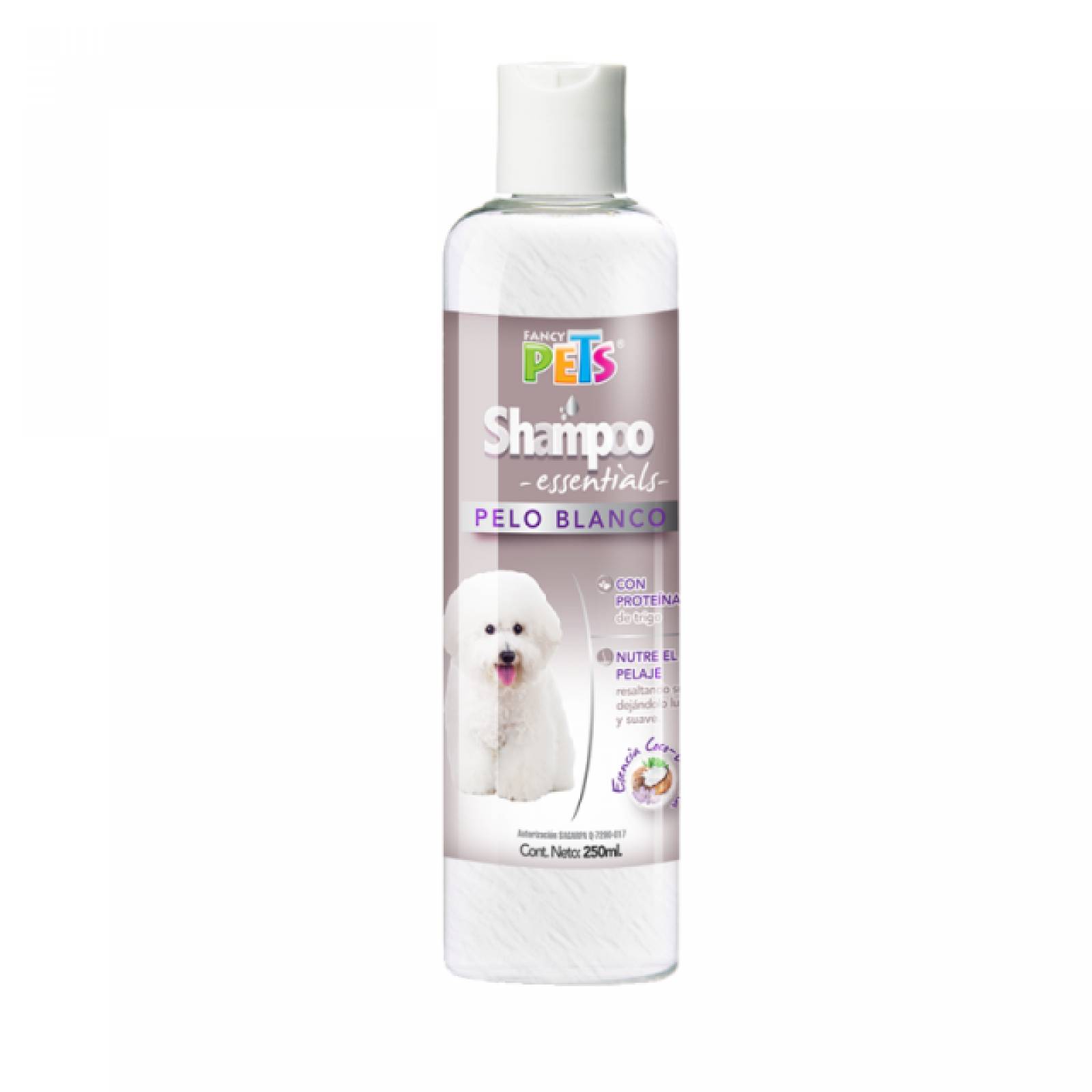 Shampoo Essentials Coco Pelo Blanco 250Ml Perro Fancy Pets