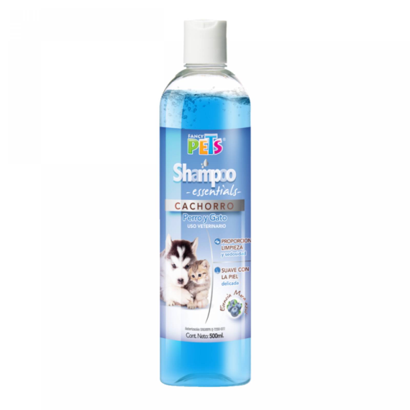 Shampoo Essentials Mora Azul Cachorro 500Ml Perro Fancy Pets