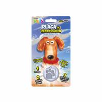 Placa Mascota Personalizable Tipo Huella Cuadrada Fancy Pets