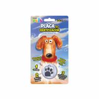 Placa Mascota Personalizable Tipo Huella Cuadrada Fancy Pets