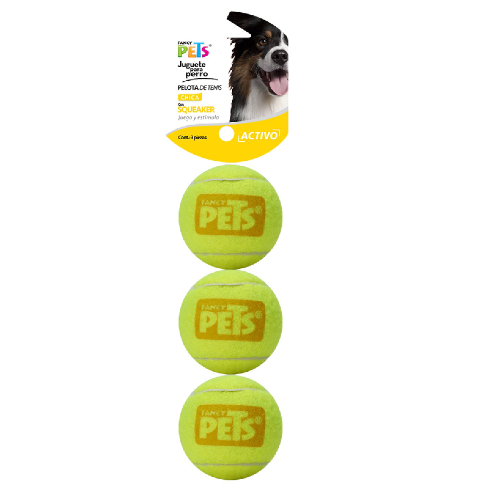 3 Pelotas Sonido Squeaker Chicas Juguete Perro Fancy Pets