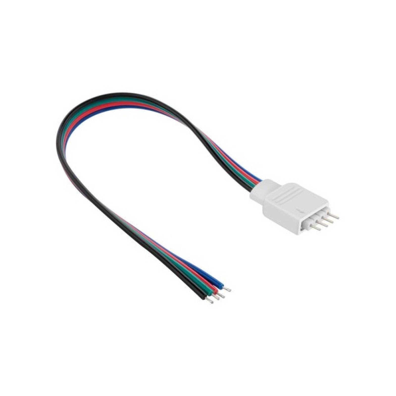 Cable Alimentacion Tiras Led RGB Multicolor 13cm Steren