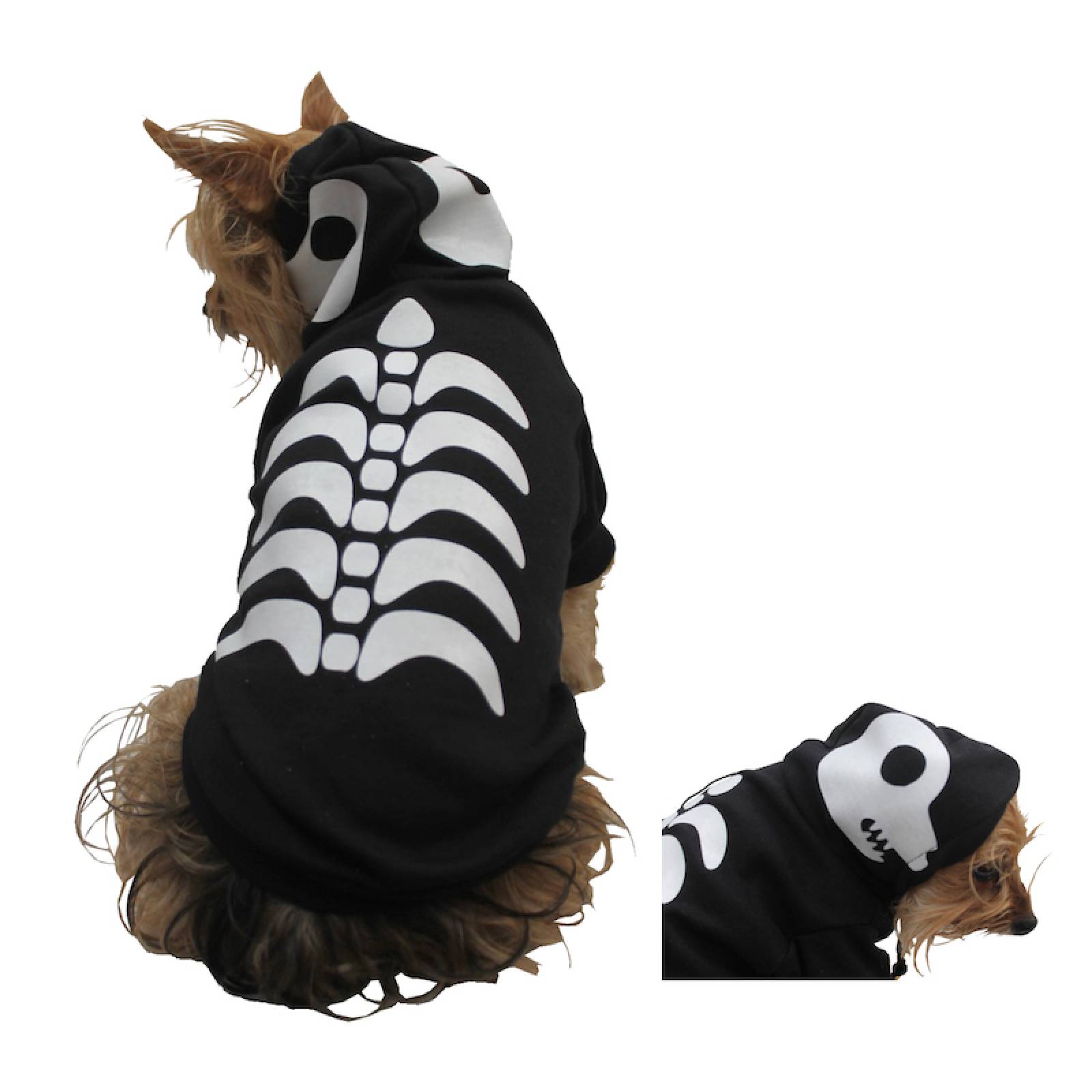 Disfraz Esqueleto Perro Halloween Talla 4 Mascota Pet Pals