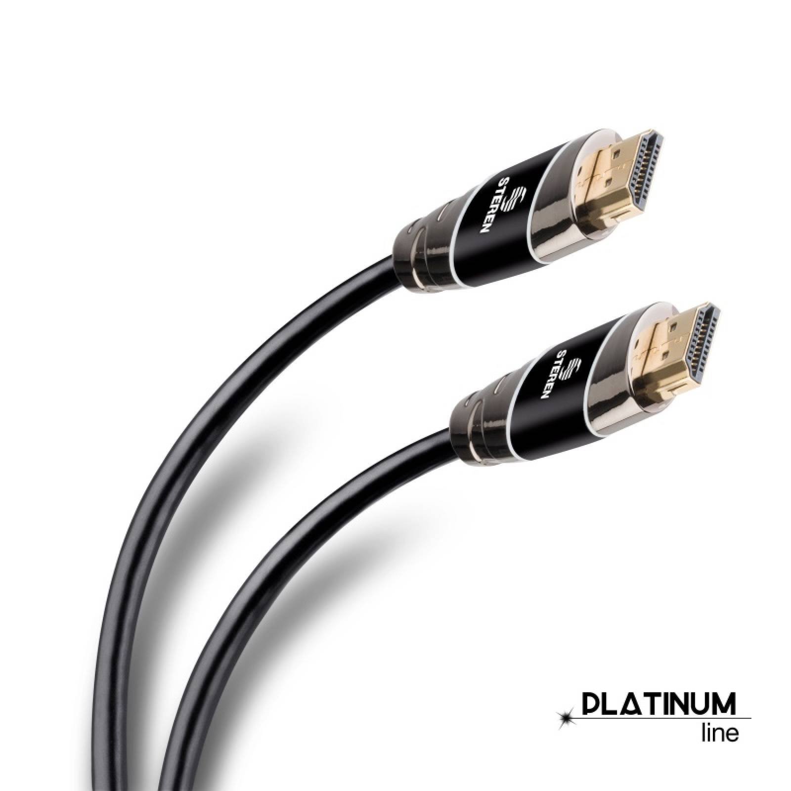 Cable Platinum HDMI 4K 1.8m Ethernet 3D 10.2gbps Steren