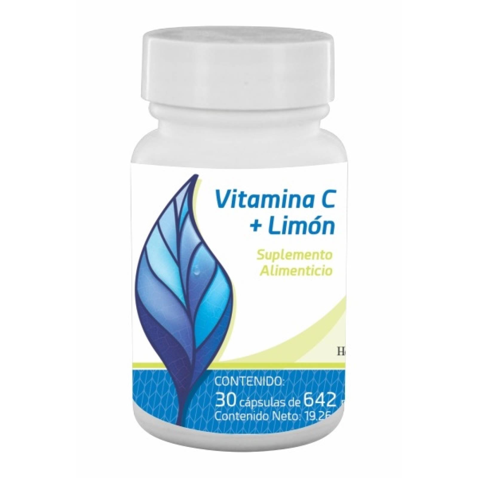 30 Cápsula Vitamina C Limón Suplemento Alimenticio Herbolare