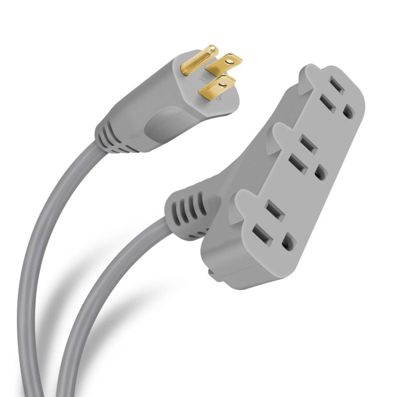 Extensión Polarizada 3 Contactos Uso Rudo 3m Clavija Steren