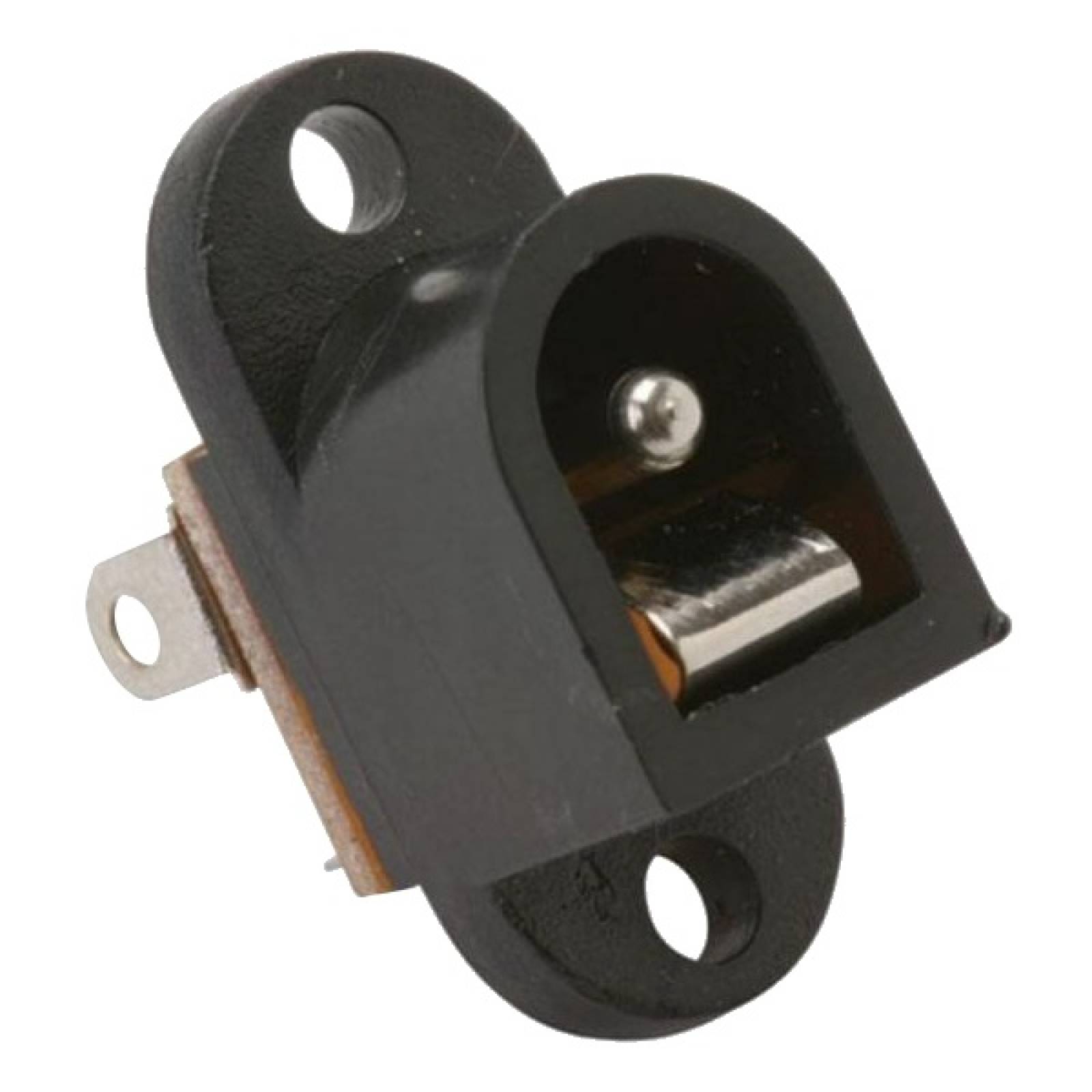 Conector Hembra Jack Invertido 2.1mm Chasis PlÃ¡stico Steren
