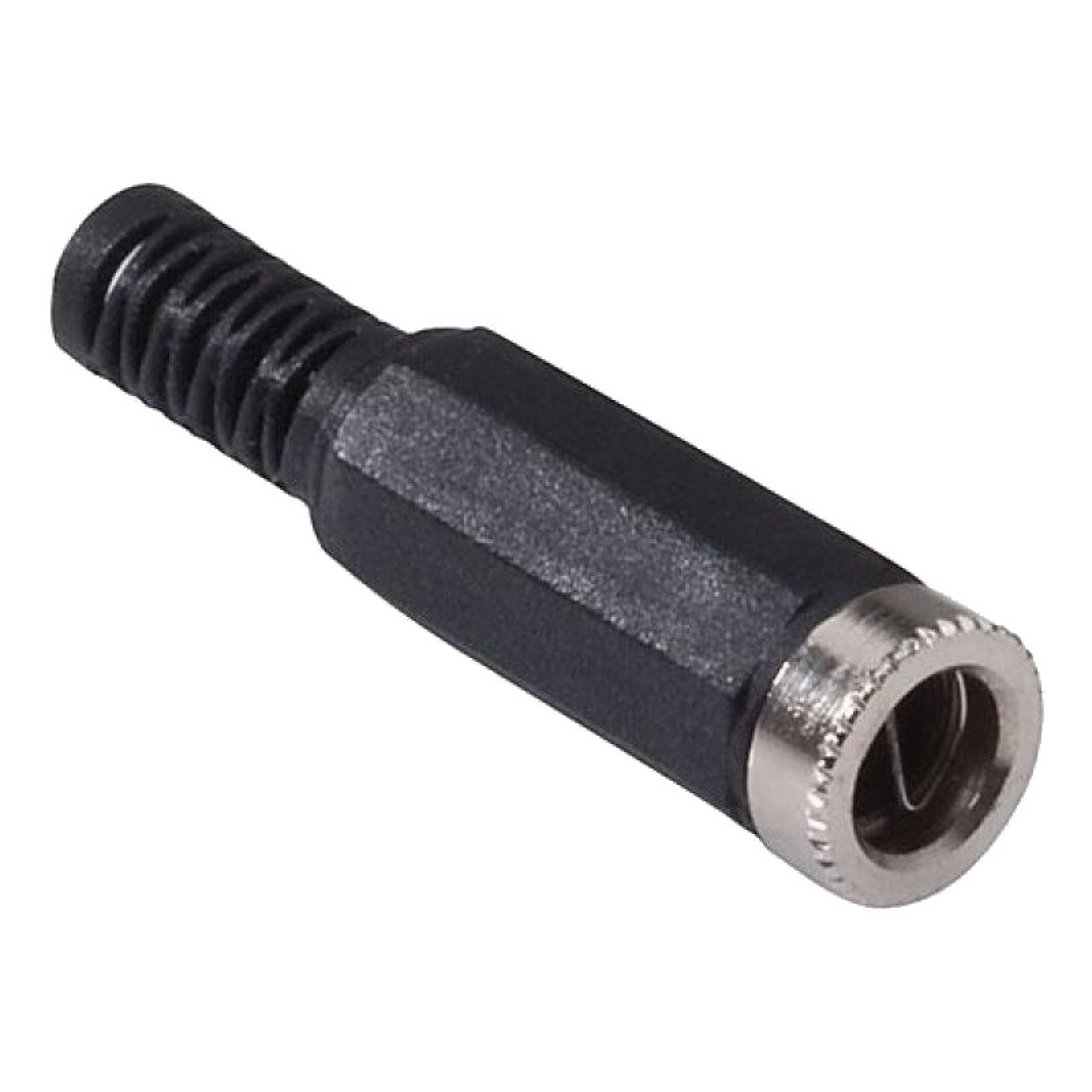 Conector Jack Hembra Invertido 2.1mm Cable Negro Steren