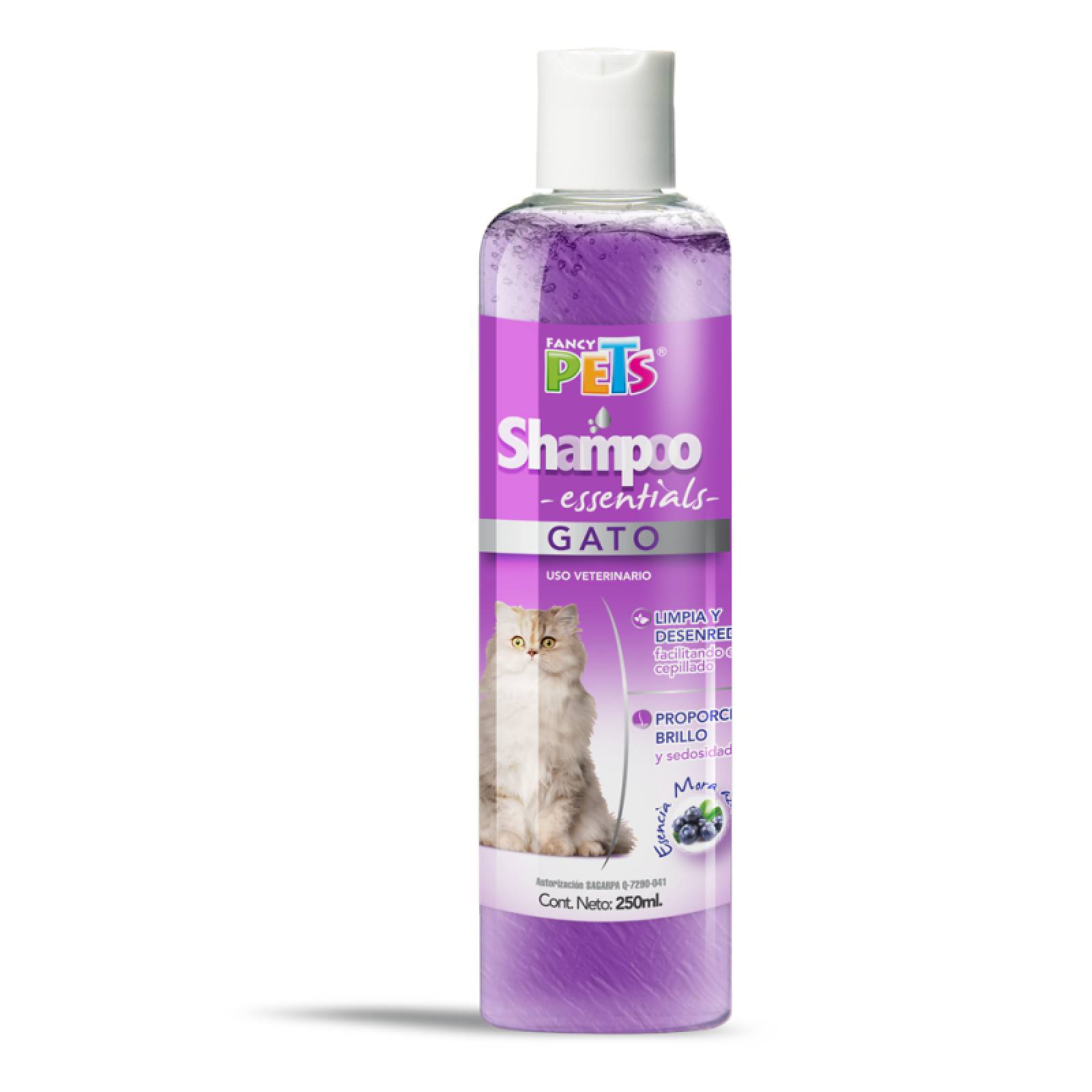 Shampoo Essentials Gato 250ml Limpia Desenreda Fancy Pets