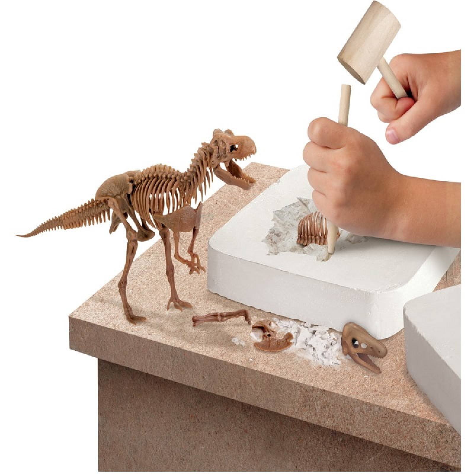 Juego Excavacion Fosiles T-Rex Velociraptor Discovery Kids
