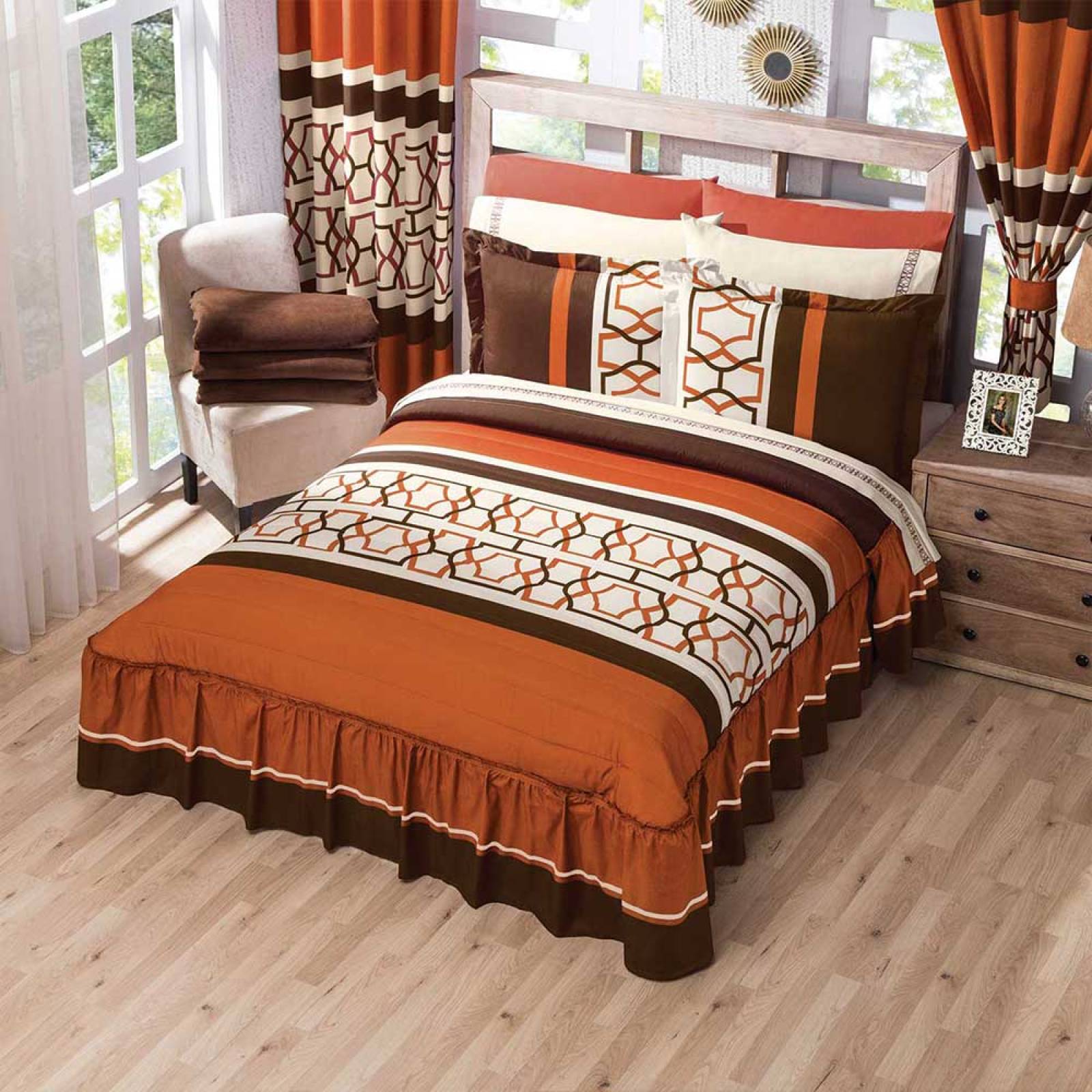 Colcha Funda Carlotta Matrimonial Microfibra Chedron Concord