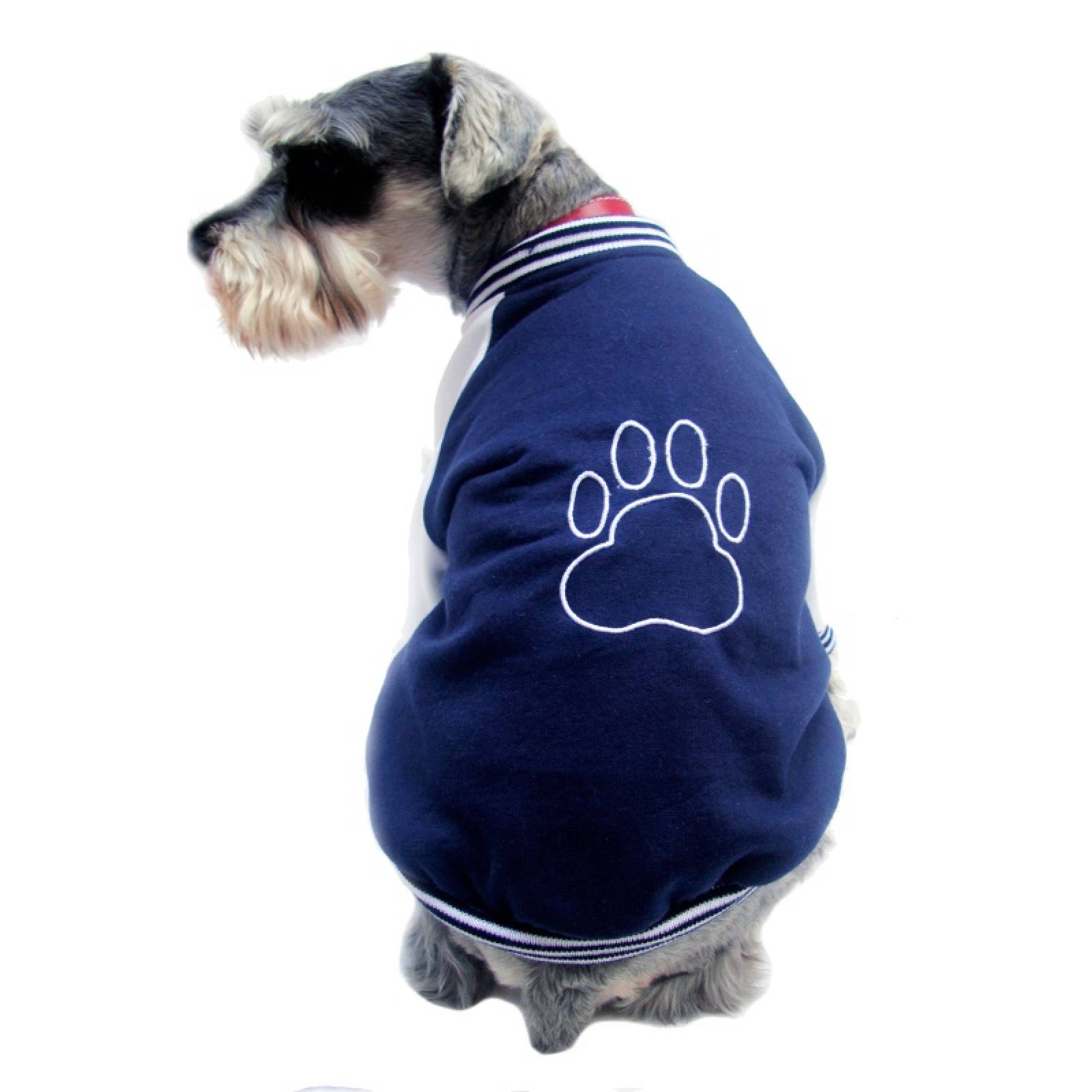 Chamarra Universitaria Perro Bordada Felpa Talla 4 Invierno Pet Pals