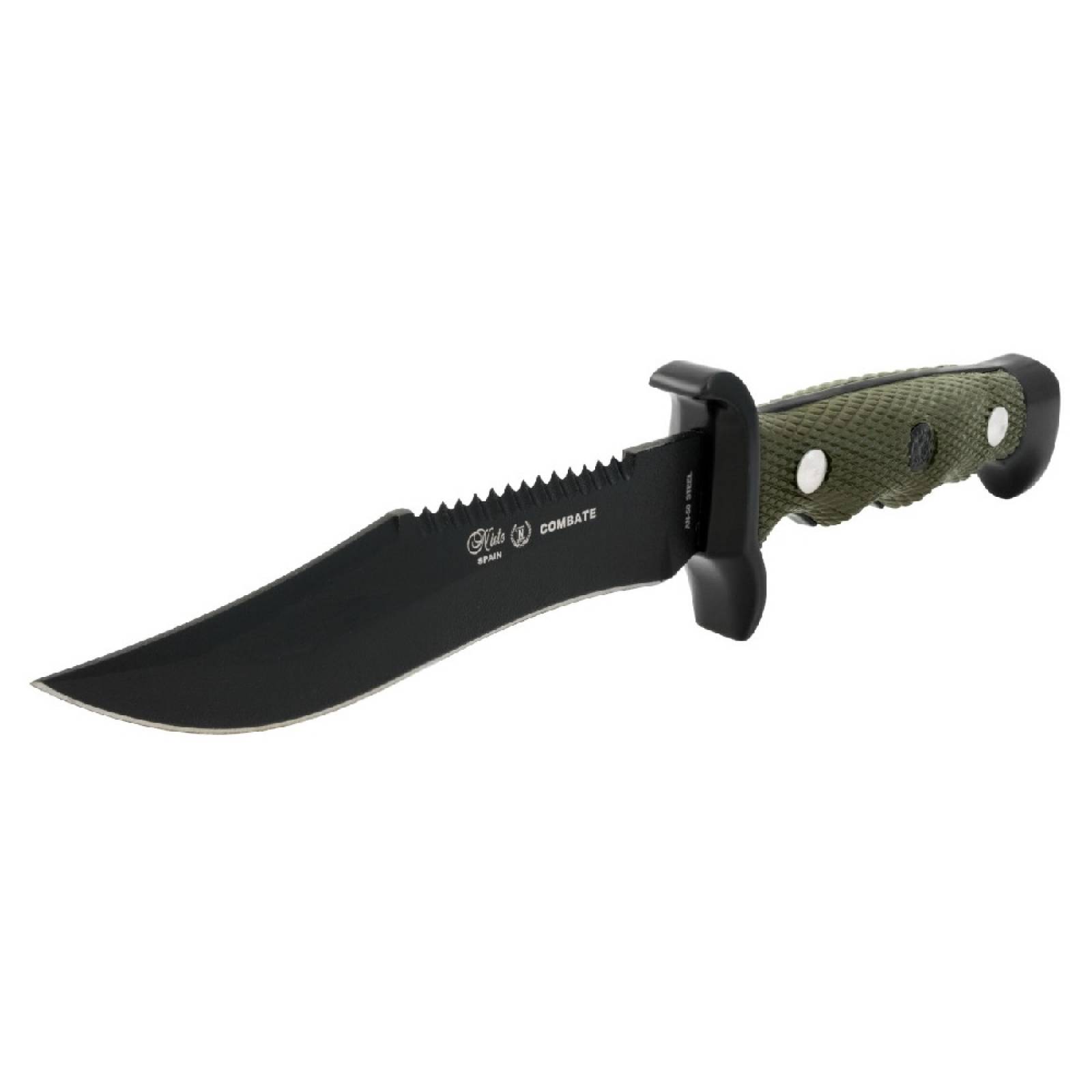 Cuchillo D/Combate Acero Inoxidable C/Funda Wallis