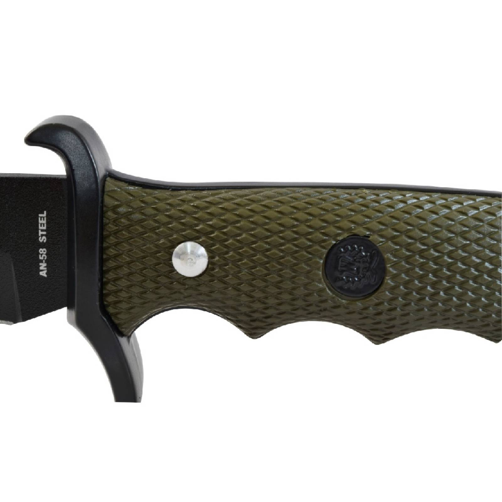 Cuchillo D/Combate Acero Inoxidable C/Funda Wallis