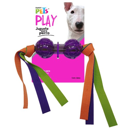 Juguete Masticable Pesa Cintas Colores Perro Fancy Pets