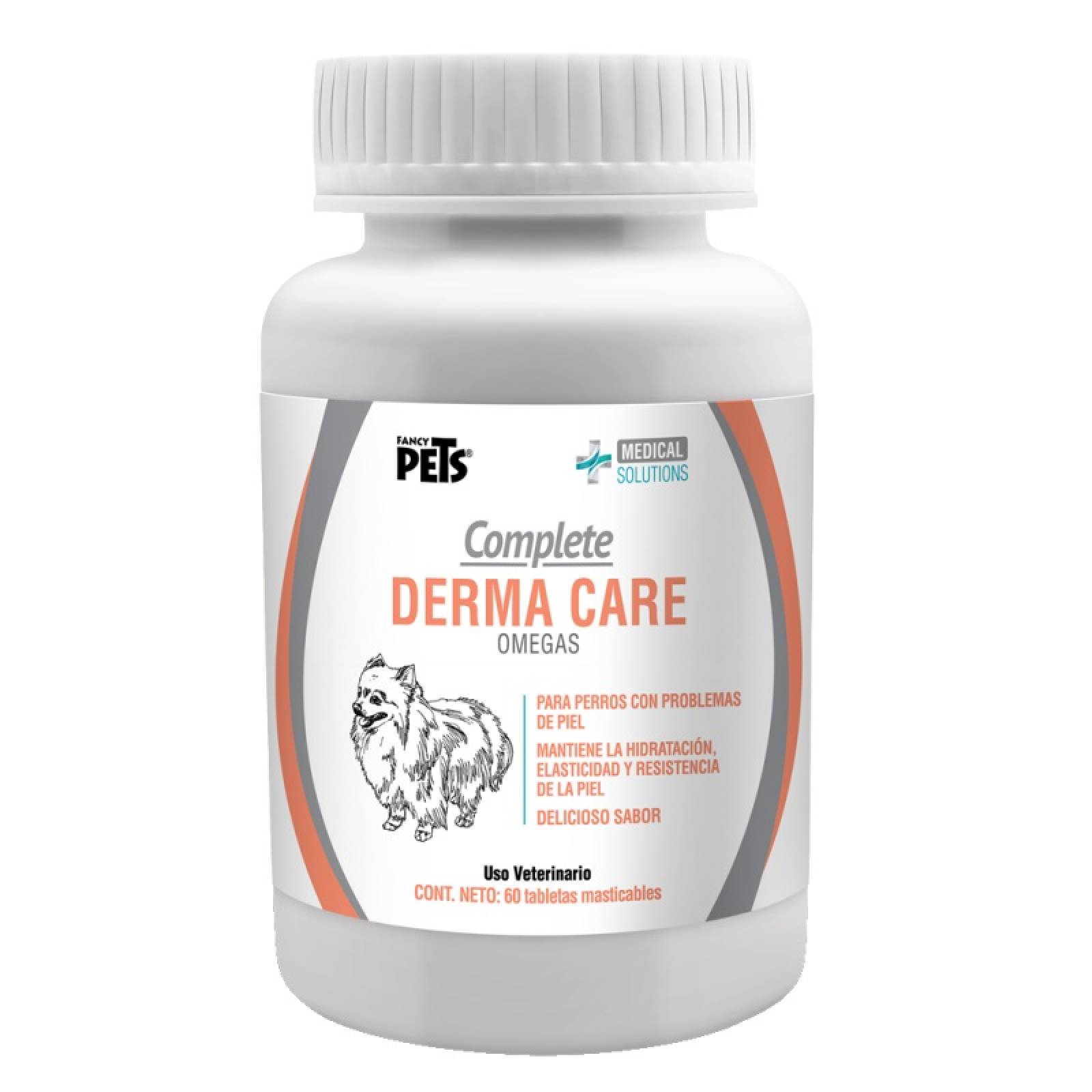60 Tabletas Masticables Piel Pelaje Perro Fancy Pets