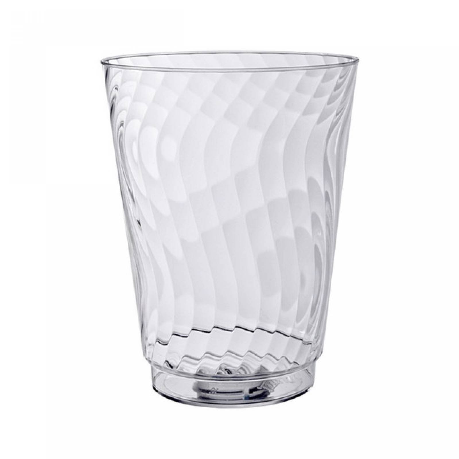 18 Vasos Plastico Tipo Cristal 14oz 414ml desechable Chinet