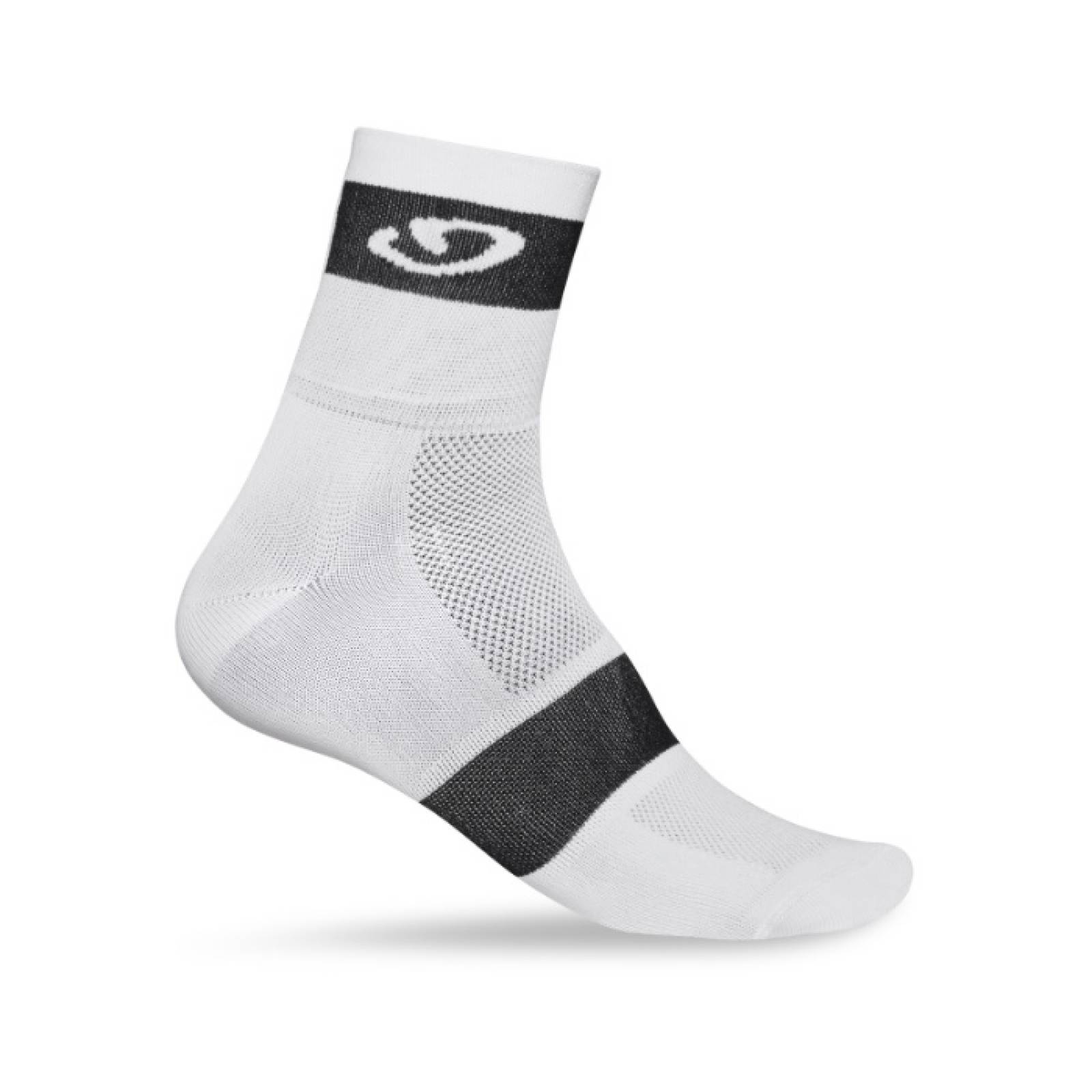 Calcetines GIRO COMP RACER Blanco/Negro PoliÃ©ster Ciclismo Grande 27.5-29