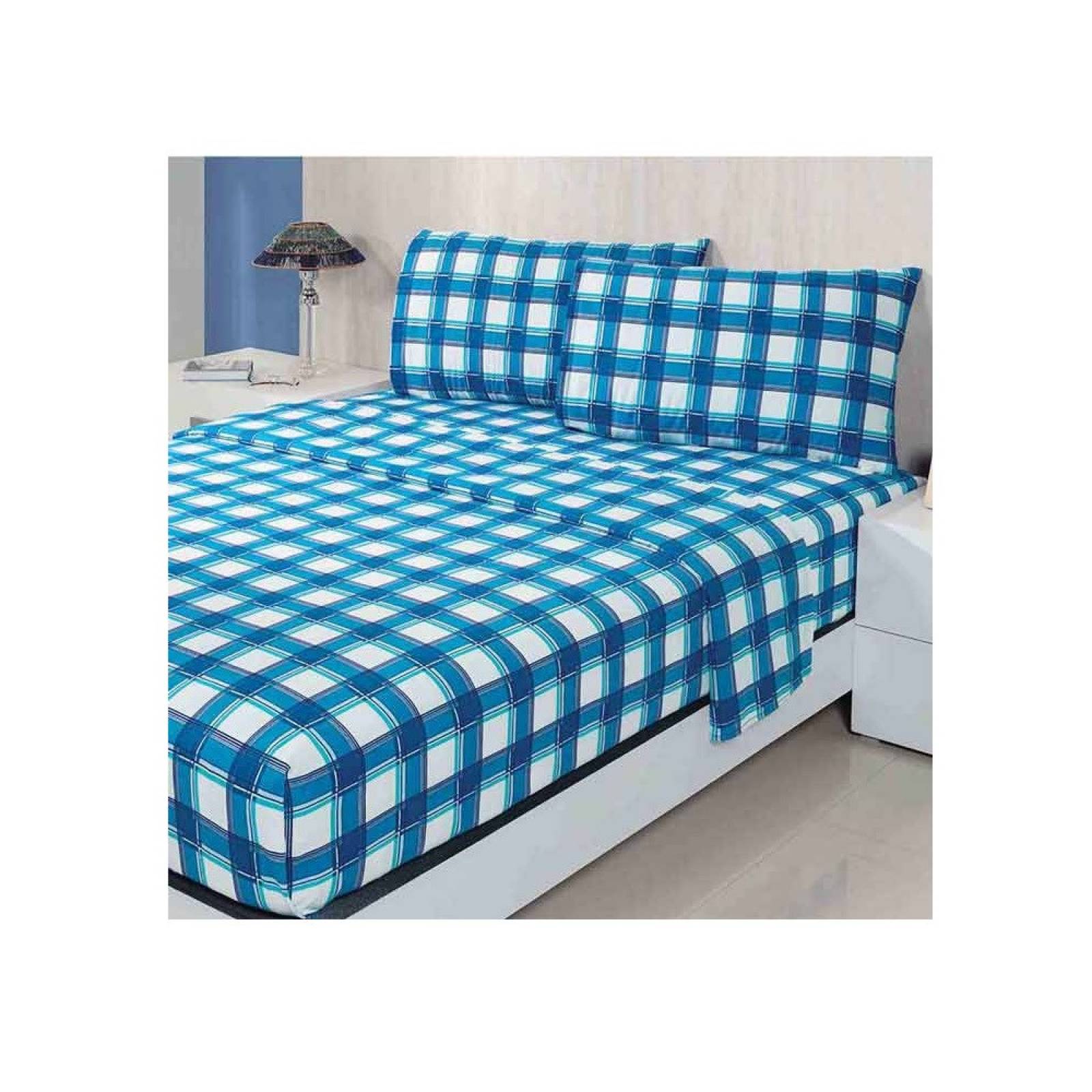 Juego Sábanas Franela Monaco Matrimonial Algodón Concord