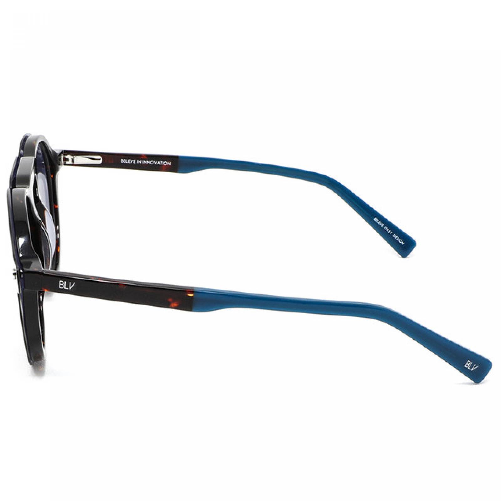 Lentes Oftalmicos BLV Hombre Armazon Redondo Acetato Havana