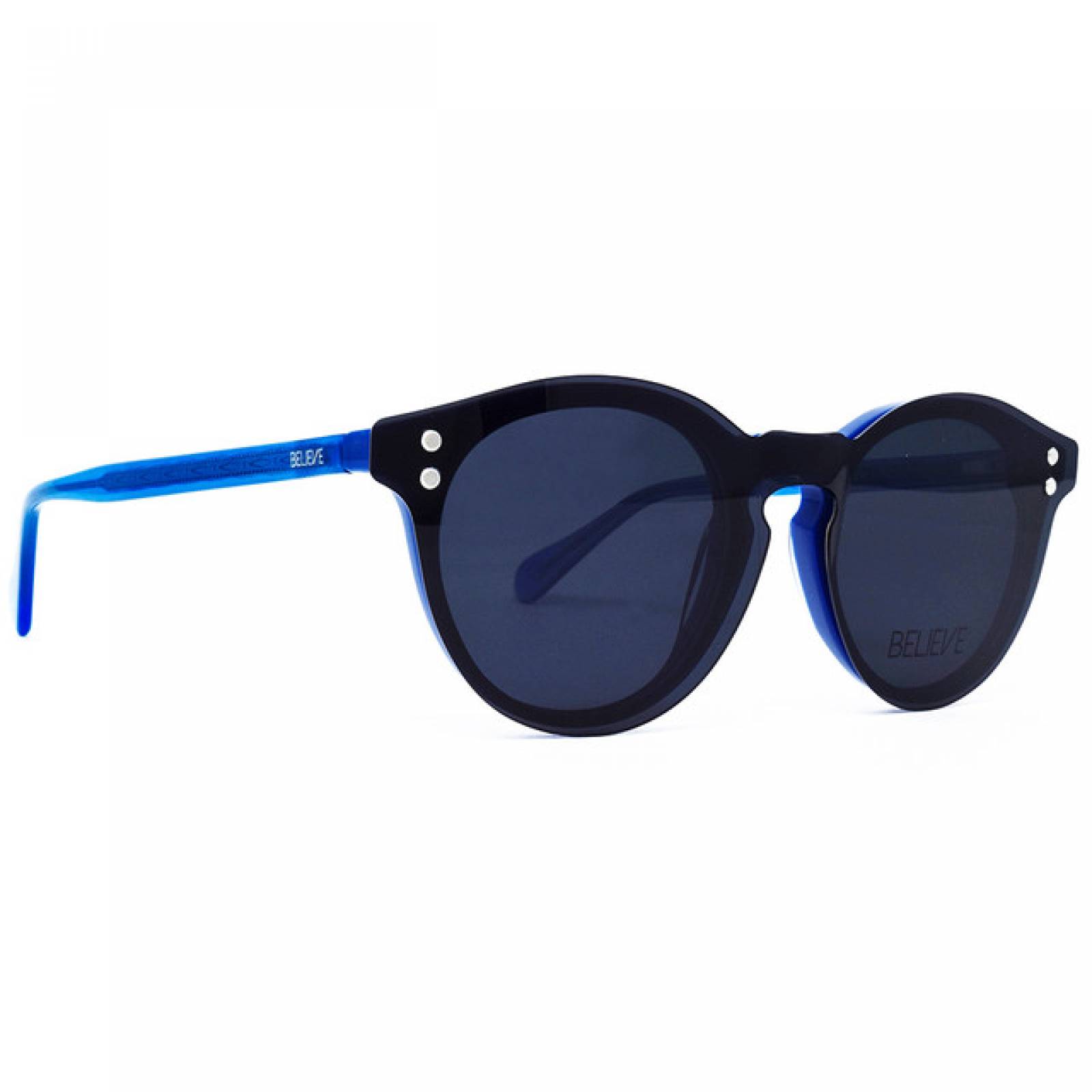 Lentes Oftalmicos BLV Unisex Armazon Redondo Acetato Azul