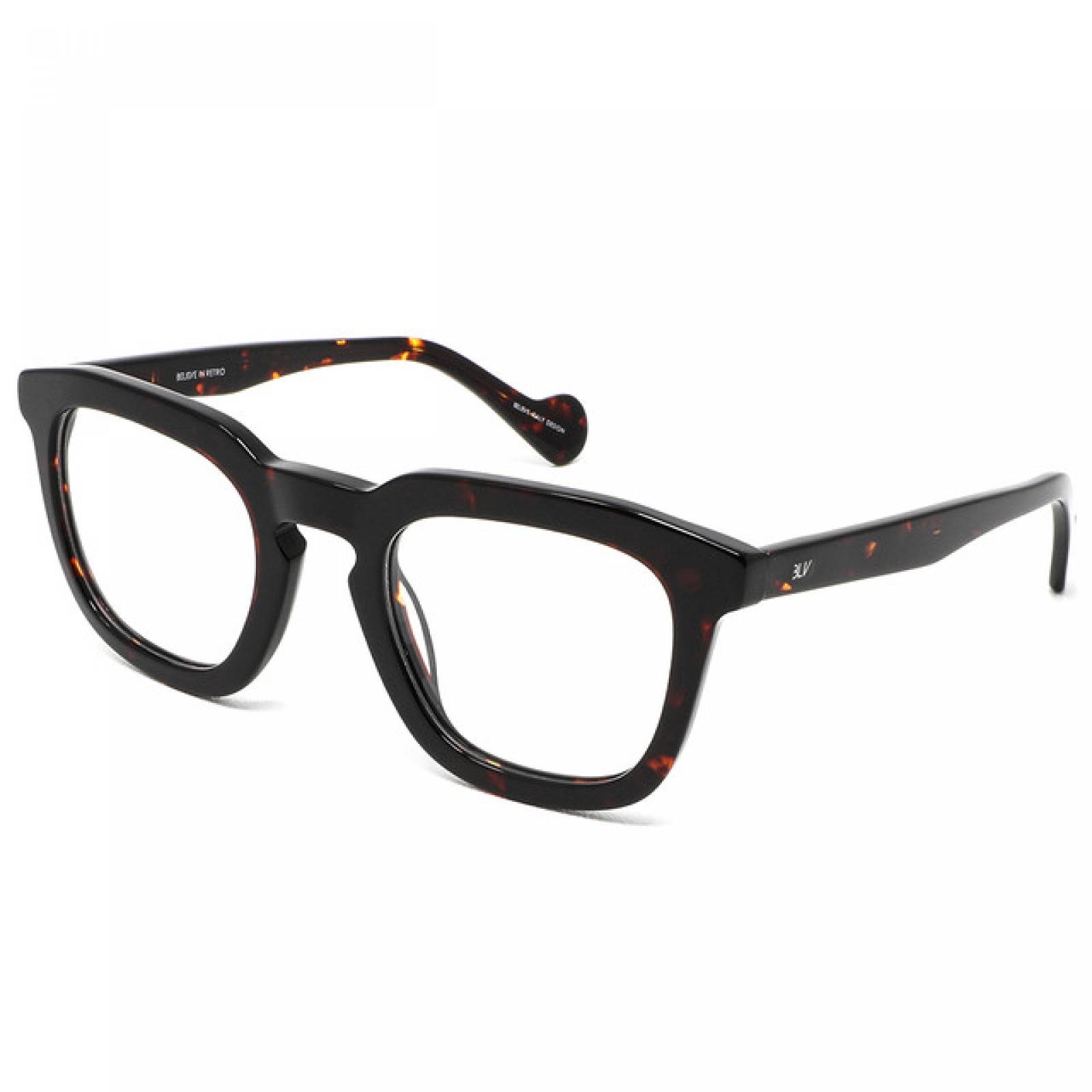 Lentes Oftalmicos BLV Hombre Armazon Cuadrado Havana Clip