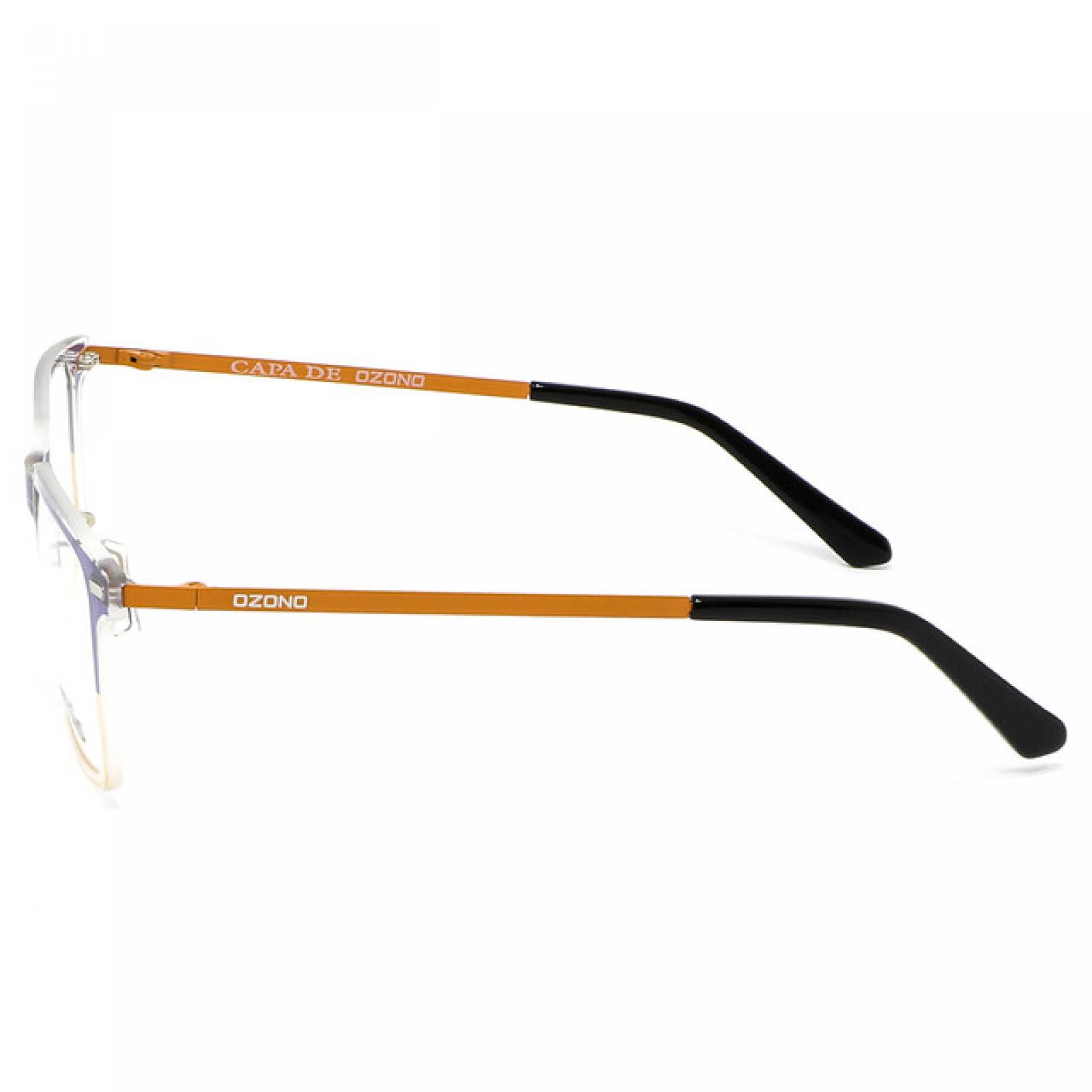 Lentes Oftalmicos Capa De Ozono Hombre Armazon Azul Amarillo