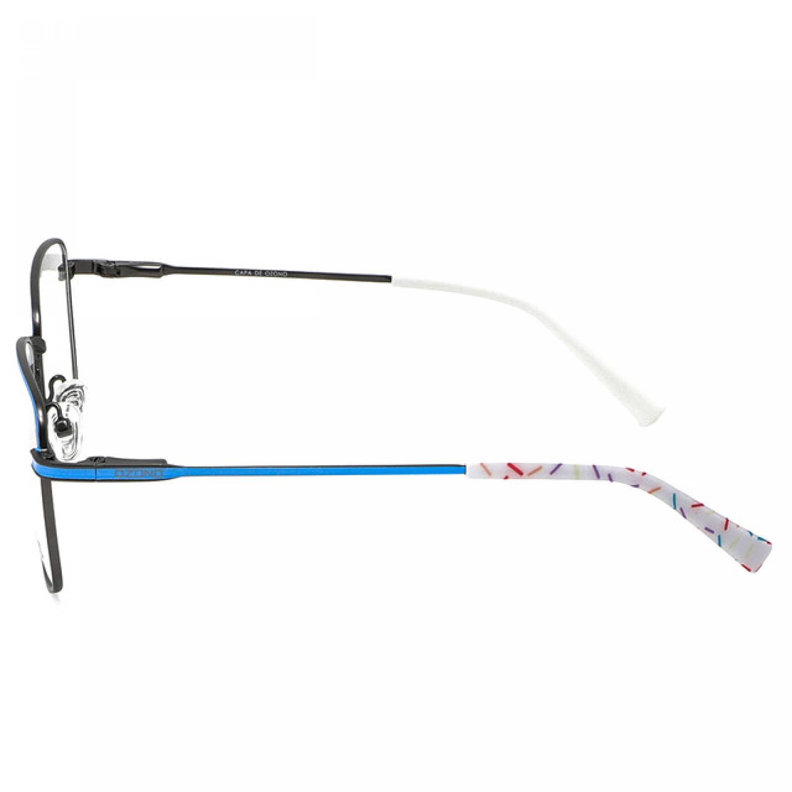 Lentes Oftalmicos Capa De Ozono Hombre Armazon Negro Azul