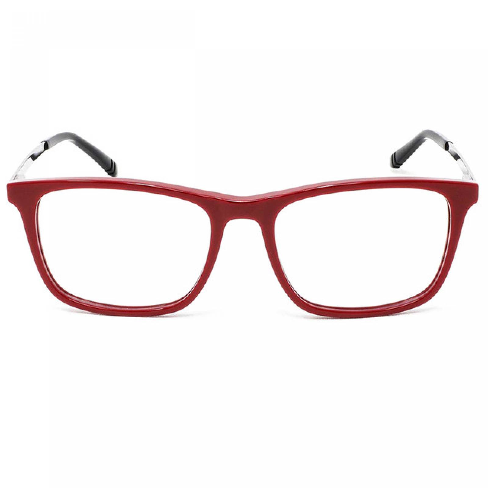 Lentes Oftalmicos Fila Unisex Armazon Cuadrado Acetato Rojo