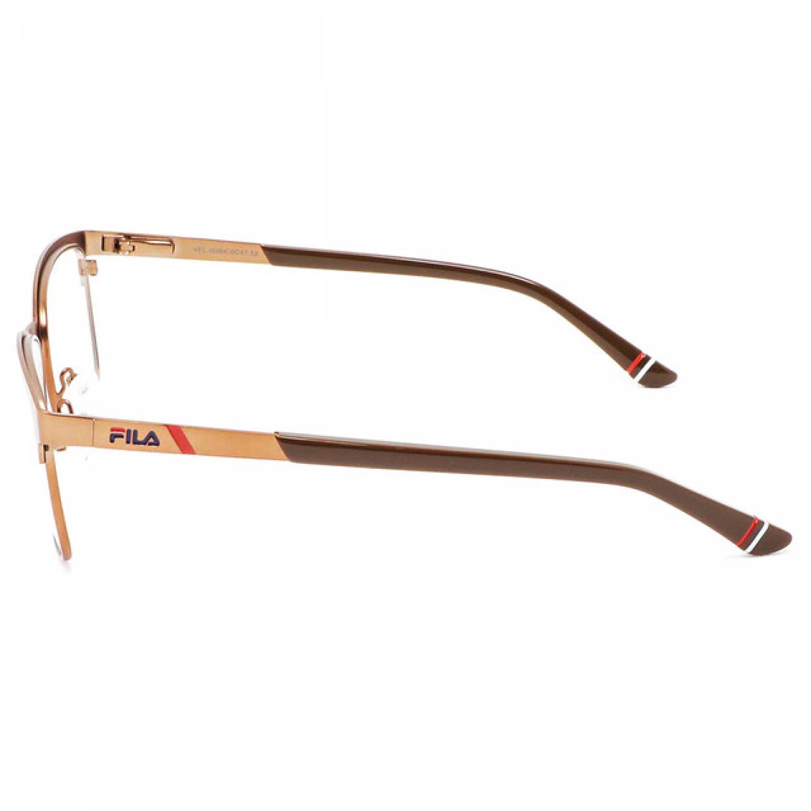 Lentes Oftalmicos Fila Hombre Armazon Cuadrado Metal Dorado